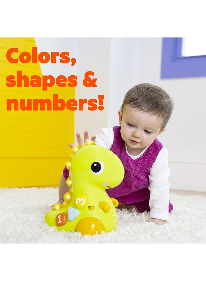 Bright Starts لعبة زاحف وعدّ ديناصور برايت ستارتس جو جو دينو (24.38 سم) - Image 4