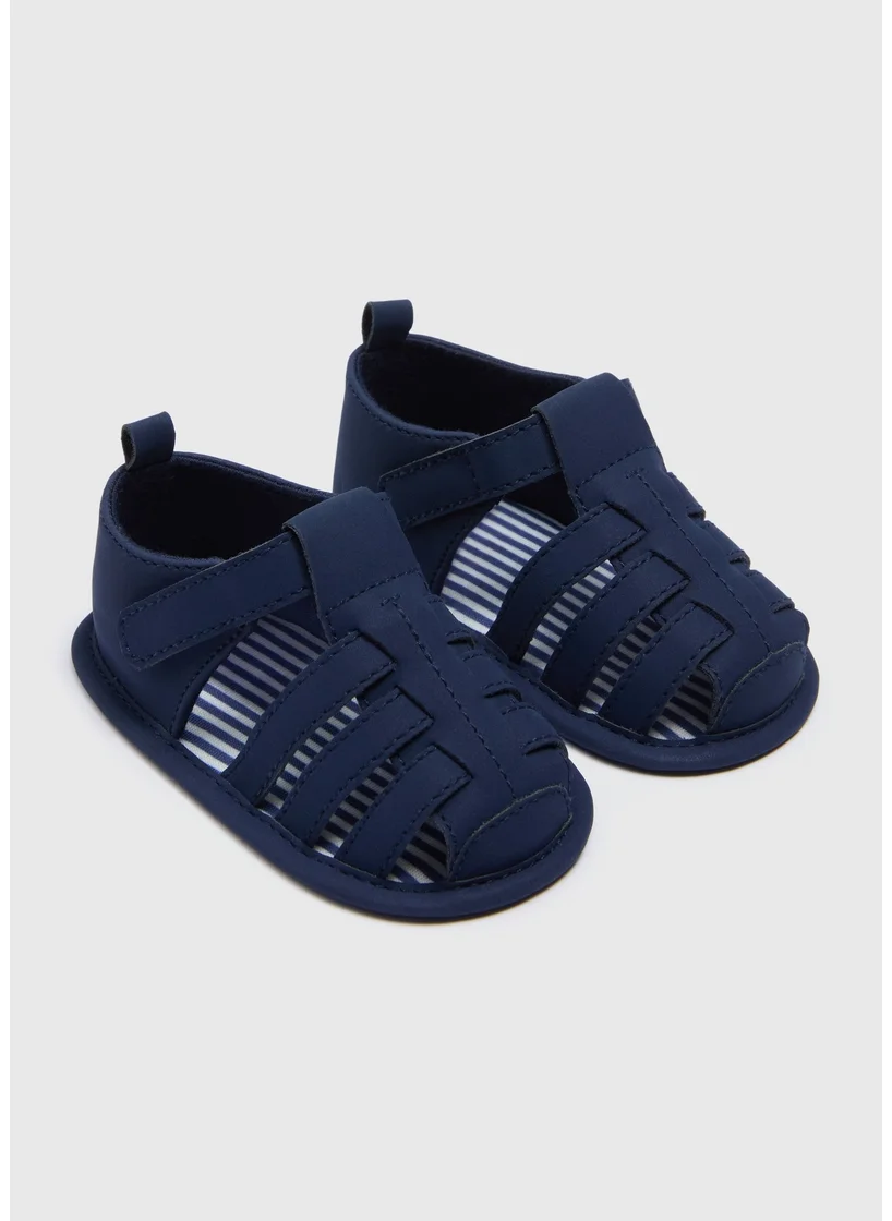 Matalan Baby Navy Caged Sandals