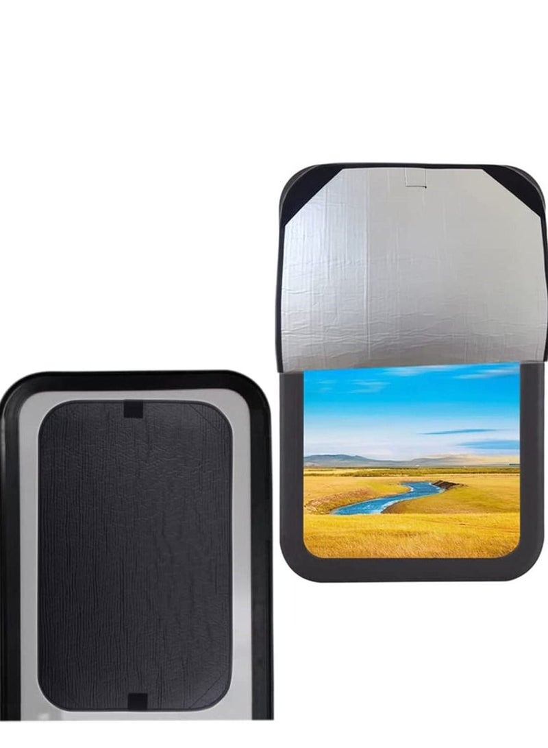 SYOSI Car Side Window Sun Shade, Universal Reversible Magnetic Curtain, Car Roller Sunshade, Baby and Kids Car Window Shades for UV and Sun Glare Protection, Baby Car Travel Accessories (16 x 25 Inch) - Image 1