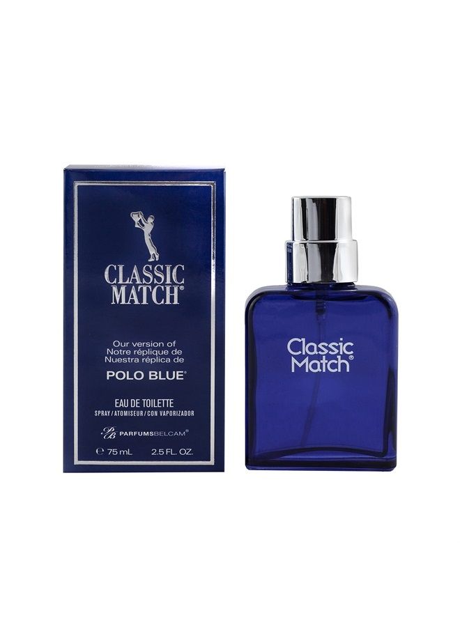 PB ParfumsBelcam مباراة كلاسيكية، نسختنا من عطر بديل مصمم بخاخ أو دو تواليت، 2.5 أونصة سائلة - Image 1