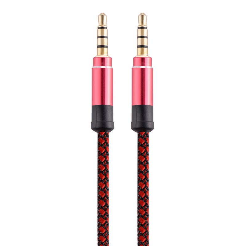 1.5 Meters 3 Meters 3.5Mm Hook And Loop Woven Audio Line Male-To-Male Nylon Aux Pair Line Car Audio - Image 1