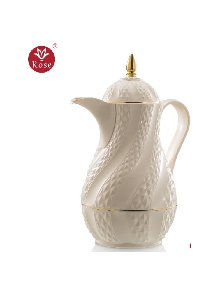 Rose Coffee pearl white flask consisting of three pieces (1.5 liters + 1 liter + 0.6 liter) - Image 2