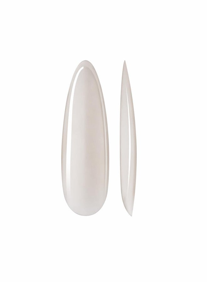 ADOERE 550 Pcs Medium Almond Nail Tips, Natural Color, Pre-shaped Soft Gel, Clear Press on False Tips, Almond Shape (Medium Almond Natural) - Image 2