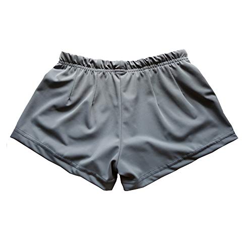 New Dance Boy's Basic Gymnastics Ballet Leotard Shorts for Training competitoin Atheletic NT17044,Grey,XLC/142-150CM/33-40KG - Image 2