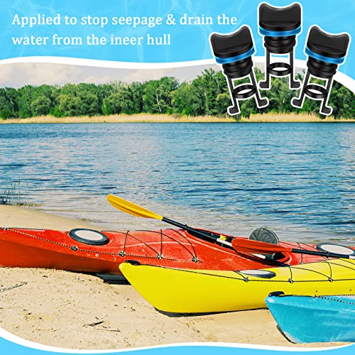 Timtin 2 Pcs Nylon Kayak Drain Plug Kit Canoe Boat Hull Thread Drain Plugs for Ocean Stream Kayak Dinghy Canoe Boat - Image 5