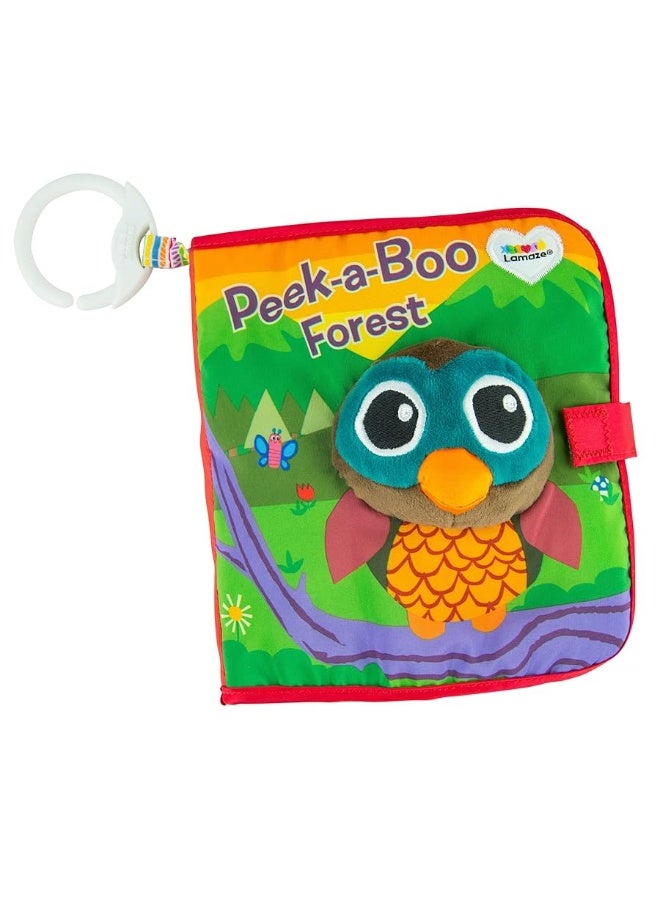 Lamaze كتاب لاماز بيك-أ-بو غابة للأطفال - كتاب قماش قابل للتعليق - صفحات قماشية قابلة للغسل ومجعدة للعب الحسي - ألعاب للتسنين والتعلم للأطفال - من 6 أشهر وما فوق - Image 2