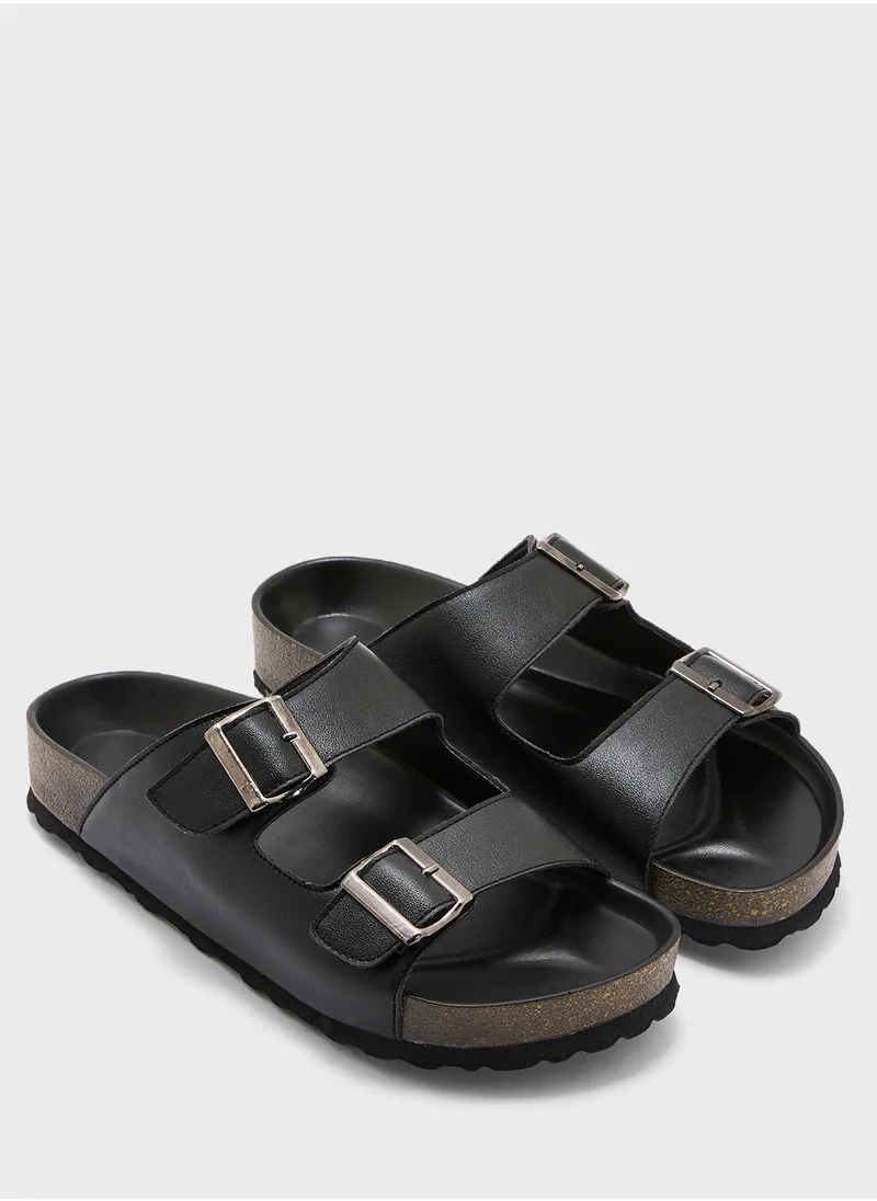 Robert Wood Casual Buckle Sandals