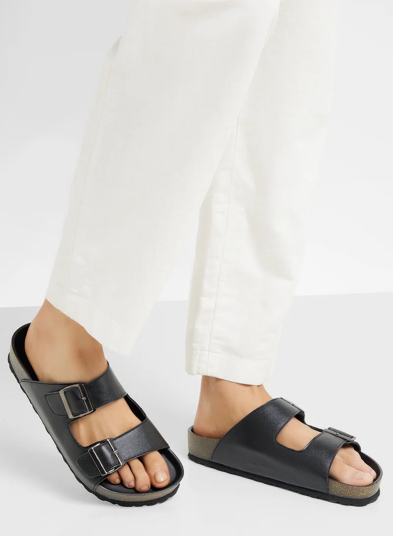 Robert Wood Casual Buckle Sandals