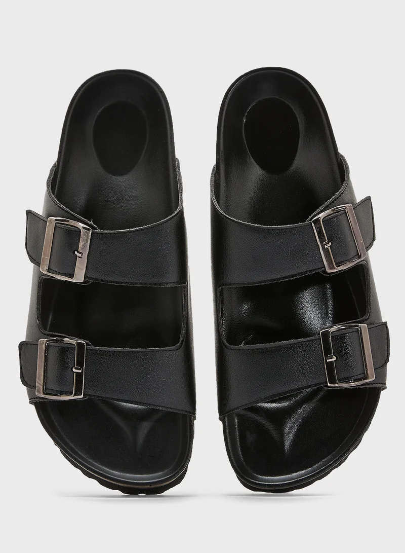 Robert Wood Casual Buckle Sandals