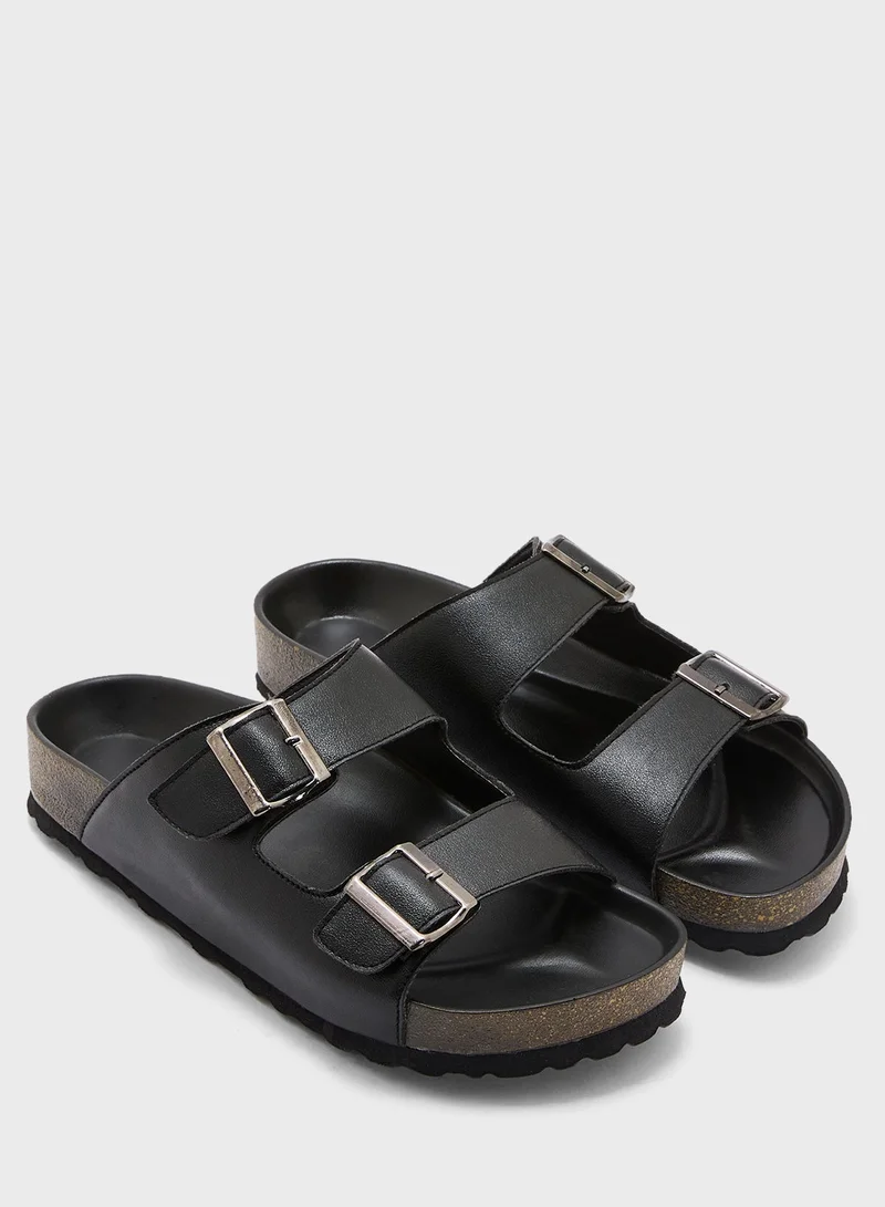 Robert Wood Casual Buckle Sandals