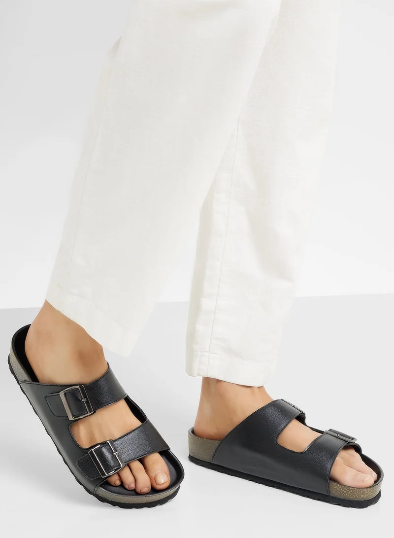 Robert Wood Casual Buckle Sandals