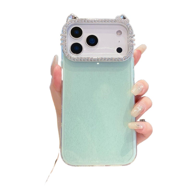 غطاء واقي، Cyan، مقاوم للصدمات لـ iPhone 16 / 16 Plus / 16 Pro / 16 Pro Max، حماية من السقوط, لمعان - Layan Lure - Image 1