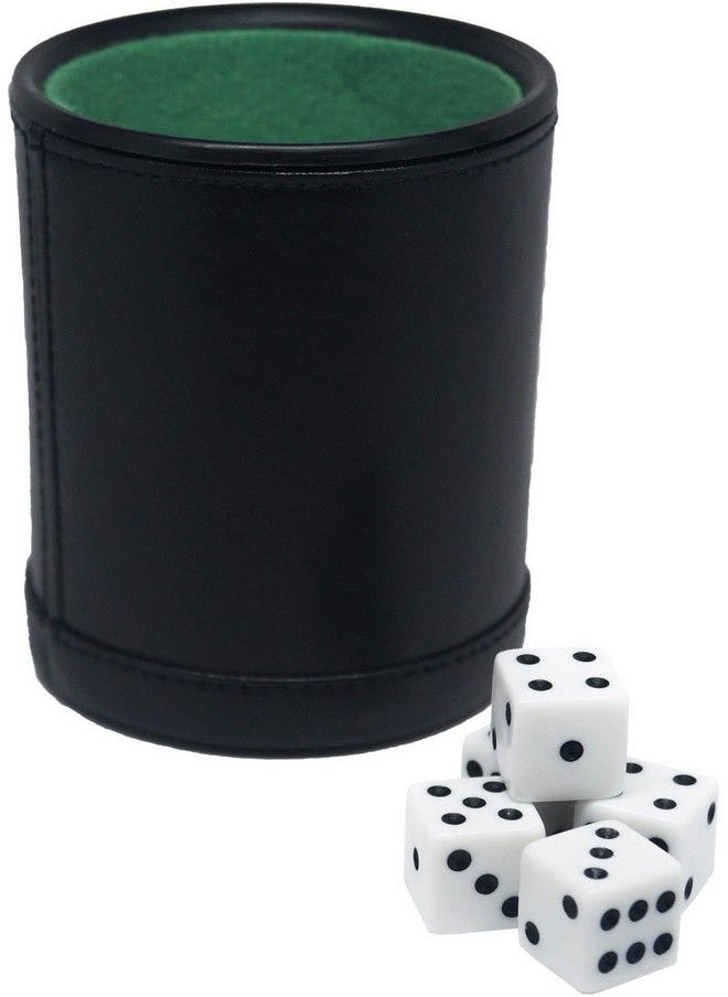 Fat Cat Felt Lined Dice Cup With 5 Dice - pzsku/ZEF3F966685BF109E1D5DZ/45/_/1687933777/9300674b-8f15-4c23-b39b-b3932bf40a21