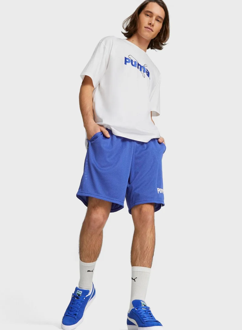 PUMA 8" Team Mesh Shorts