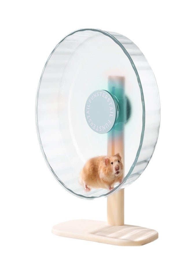 FunstersTail Super Silent Hamster Wheel 10.4 Inch, Magnetic Large Rat Wheel for Chinchilla, Gerbil, Guinea Pig, Cat, Mouse, Sugar Glider and Dwarf, Syrian Hamster Accessories (Salt Blue) - Image 1