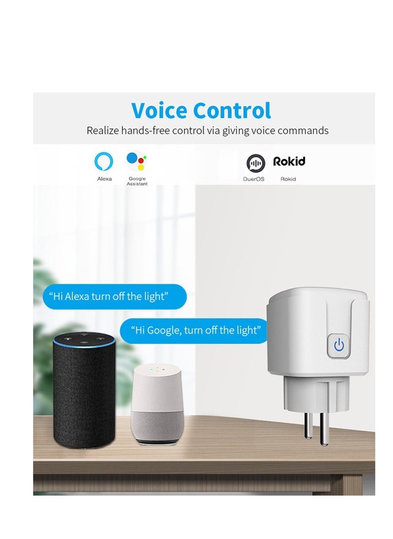 Generic Wifi Wireless Remote Control Smart Socket Plug white 5.8*5.8*5.5cm  - Image 5