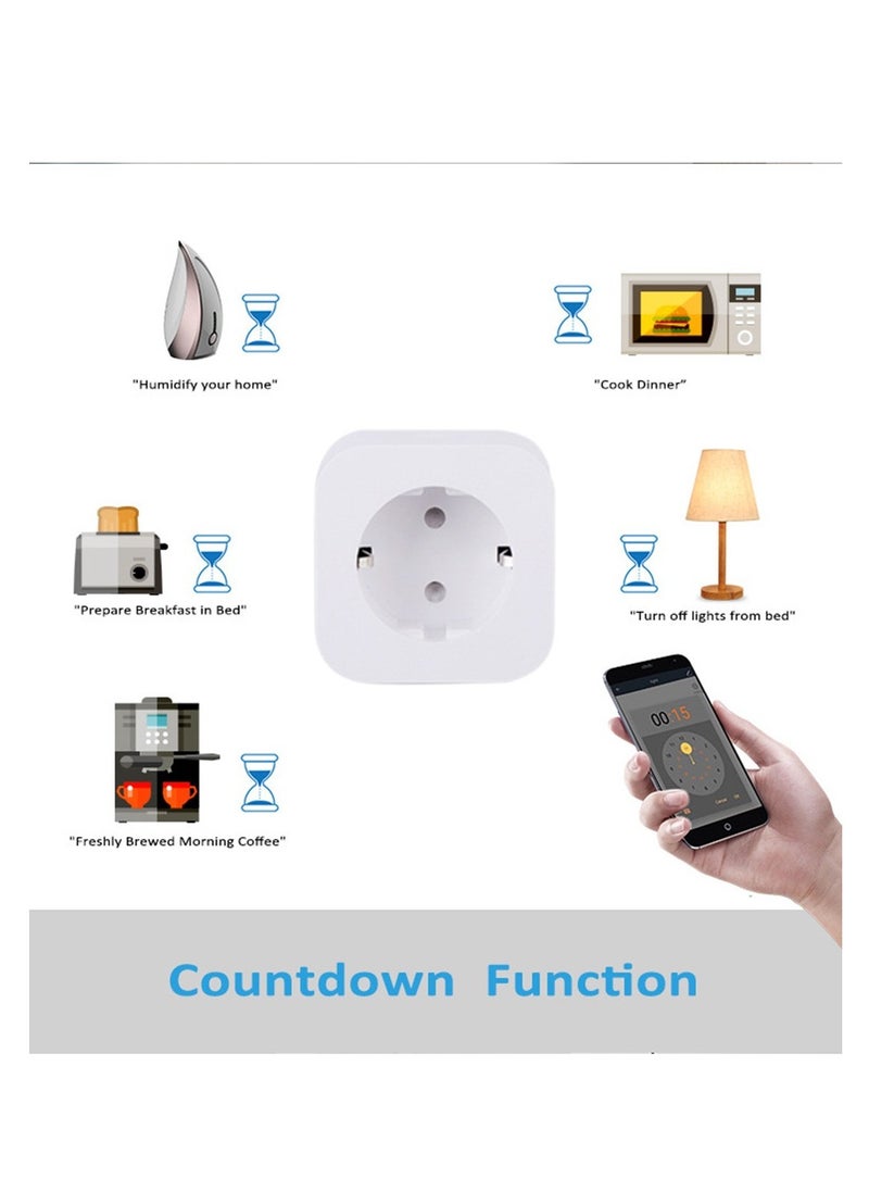 Generic Wifi Wireless Remote Control Smart Socket Plug white 5.8*5.8*5.5cm  - Image 3