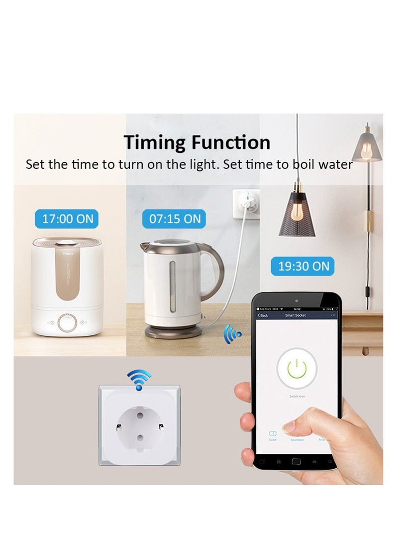 Generic Wifi Wireless Remote Control Smart Socket Plug white 5.8*5.8*5.5cm  - Image 4