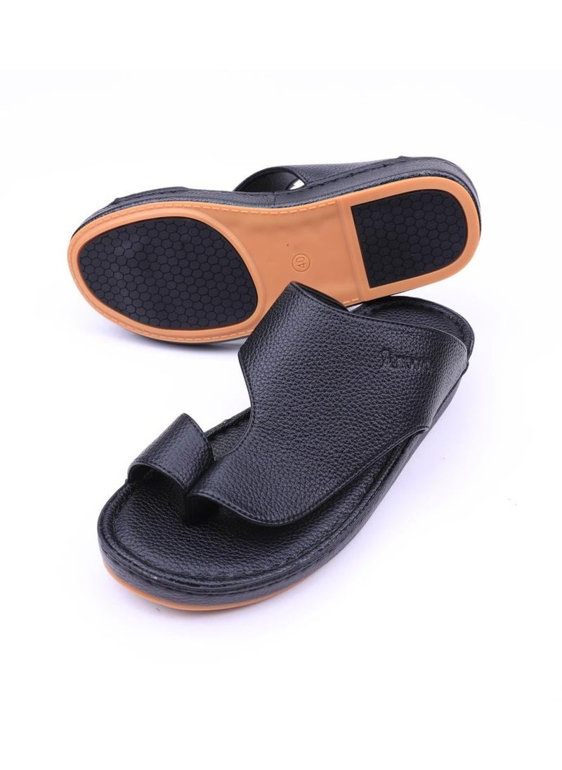Aroma men black slippers  - Image 1