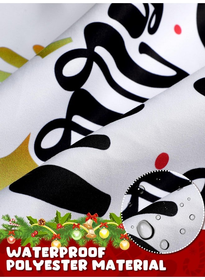 Bencailor Bencailor 6 Pcs Christmas Aprons with Pockets Adjustable Xmas Kitchen Aprons Waterproof Cooking Aprons for Women Men(Red and White,Xmas Tree)  - Image 5