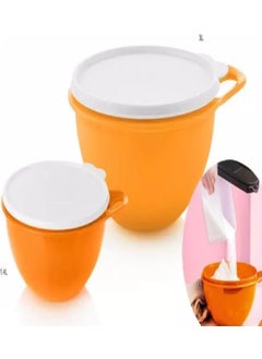 Tupperware مجموعة حاويات التخزين والتحضير (3ل-1.4ل) إسك 