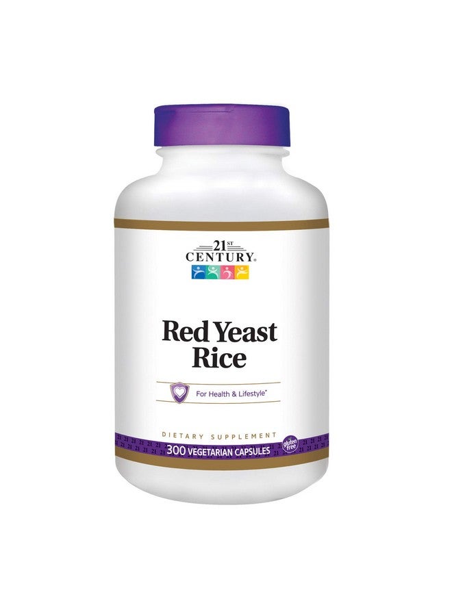 21st Century Red Yeast Rice Extract Veg Capsules, 300 Count - Image 1