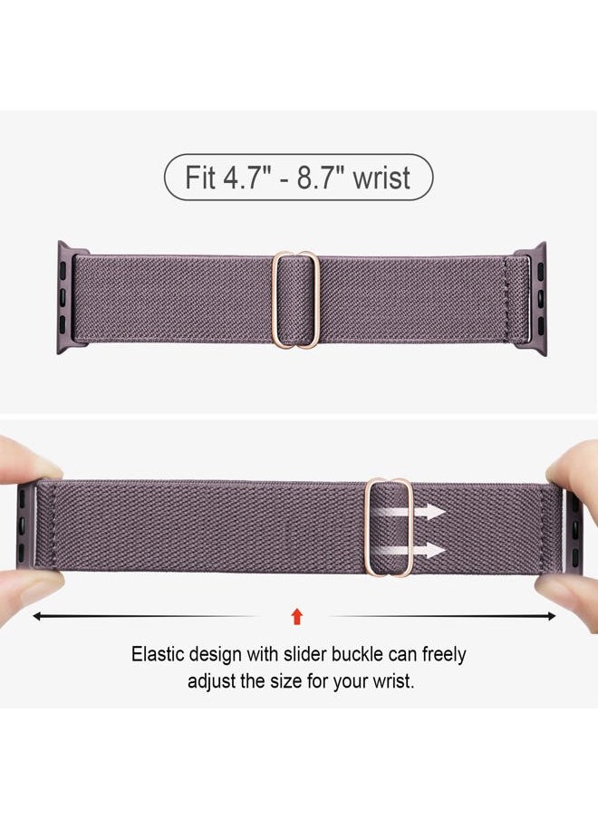 CCnutri - Stretchy Nylon Solo Loop Bands Compatible with Apple Watch 38mm 40mm 41mm 42mm 44mm 45mm 46mm 49mm, Sport Elastic Wristbands Women Men Straps for iWatch Series 10/9/8/7/6/5/4/3/2/1/SE 2/Ultra/Ultra 2 - Image 1