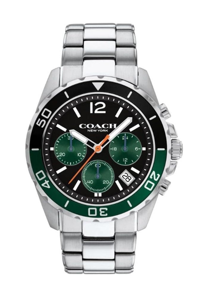 Coach Kent Men's Watch with Black Dial and Stainless Steel Bracelet - Image 1
