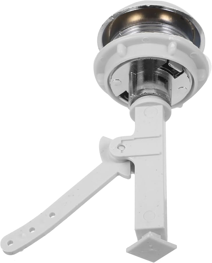 زر دفع أبيض مفرد للطرد لخزان ماء المرحاض سهل التركيب ذو ملمس ناعم - Image 1