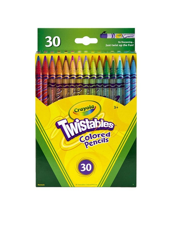 كرايولا أقلام تلوين كرايولا تويستابلز، حادة دائمًا، أدوات فنية للأطفال، 30 قلمًا - Image 1