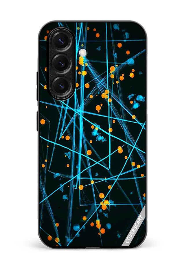 Protective Case Cover For Samsung Galaxy S25 Plus Lasers Design Multicolour