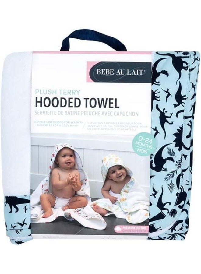 بيبي أو ليه منشفة بغطاء للرأس على شكل ديناصور للأطفال الصغار - Image 3