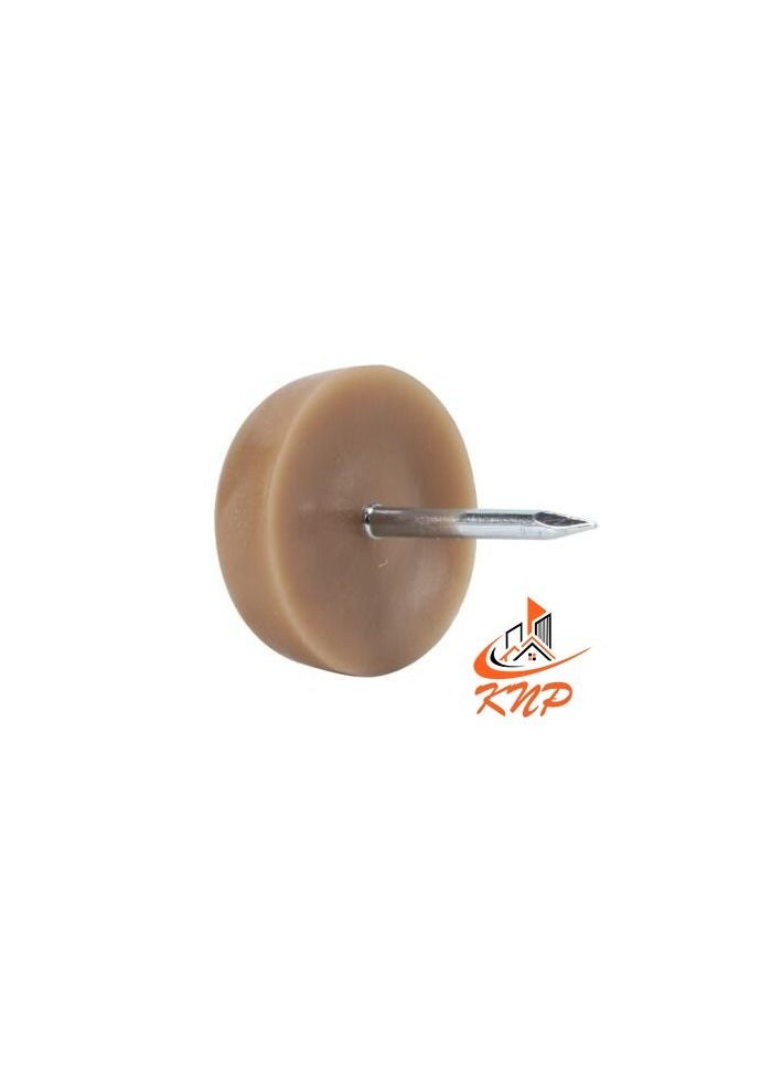 KNP Nylon Furniture Bottom Nail Bush, Brown - 20pcs  - Image 1
