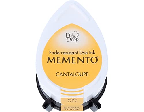 Tsukineko Memento Dew Drop Fade Resistant Inkpad of All Kinds, Cantaloupe - Image 1