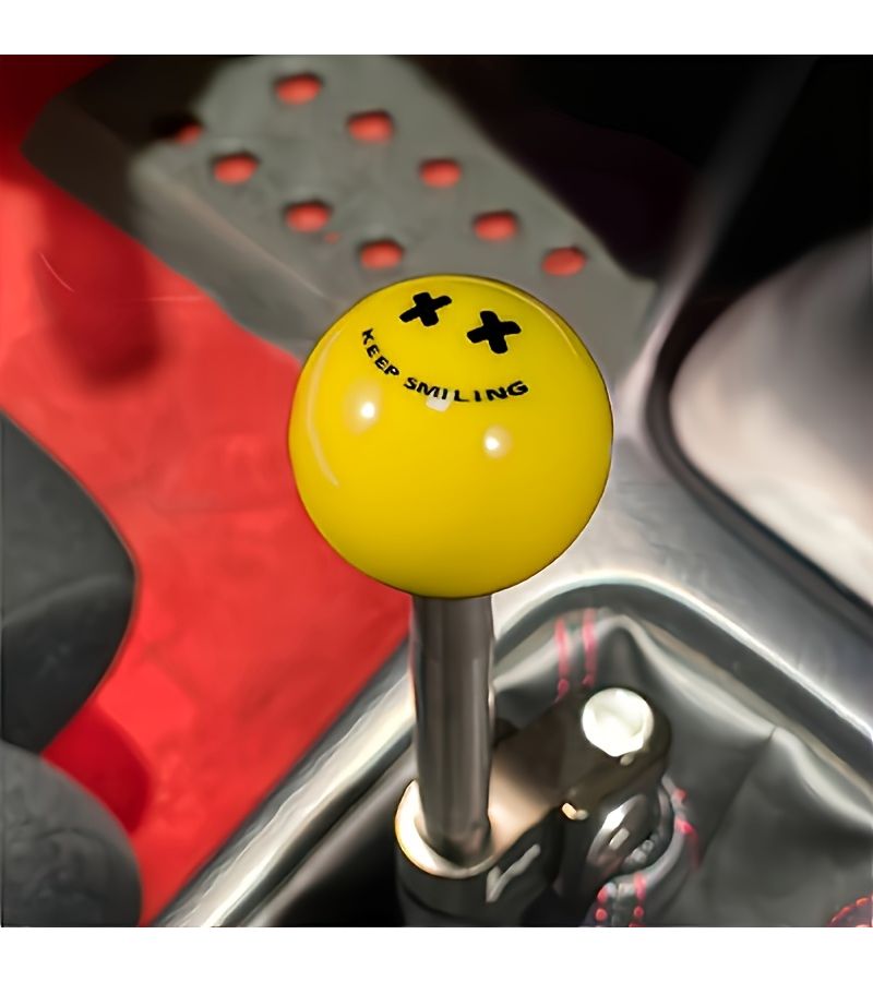 JDM Modified Round Shift Knob PK41 XX Universal Manual Gear Shift Lever Handball Style Gear Shifter - Image 1