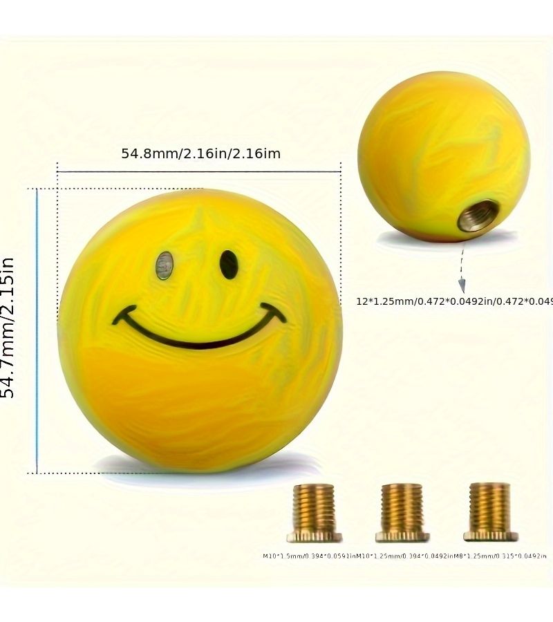 JDM Modified Round Shift Knob PK41 XX Universal Manual Gear Shift Lever Handball Style Gear Shifter - Image 3