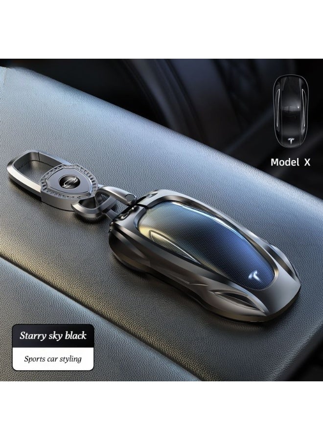 Tesla Suitable for Tesla card keys, model 3_Y_S_X updated version car metal protective cover, high-end car key protective cover - Image 1