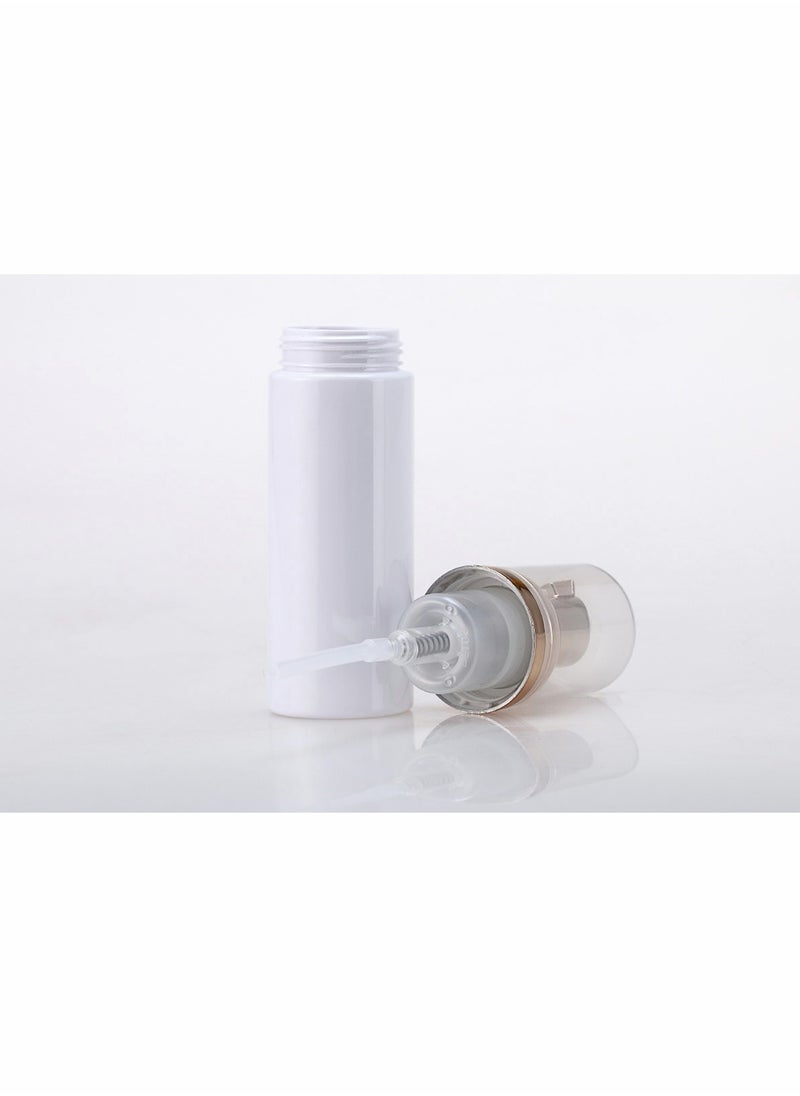 SYOSI - Foam Bottle, Refillable Containers, White Foam Pump Bottle Dispenser, Small Empty Foaming Soap, for Travel Size Handsoap, Lash Cleaner (60ml, 2oz, 3 Pack) - Image 1