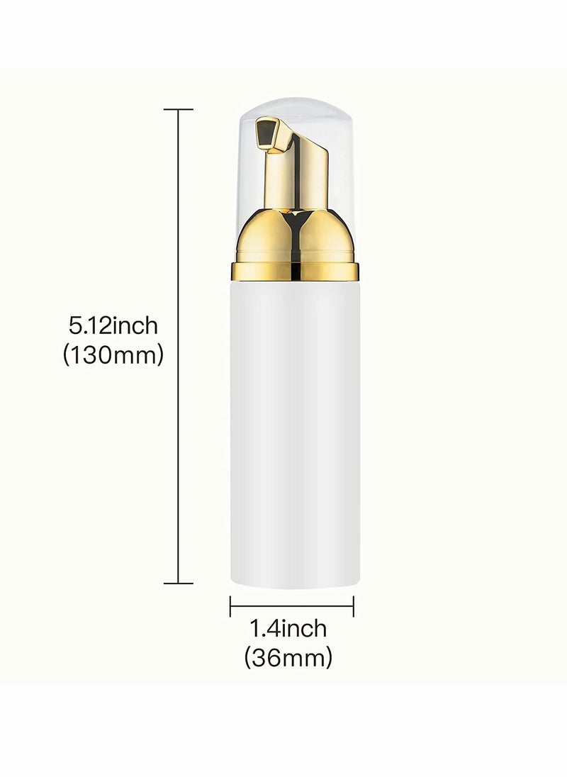 SYOSI - Foam Bottle, Refillable Containers, White Foam Pump Bottle Dispenser, Small Empty Foaming Soap, for Travel Size Handsoap, Lash Cleaner (60ml, 2oz, 3 Pack) - Image 1