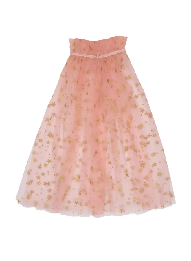 ميري ميري Pink Star Tulle Cape