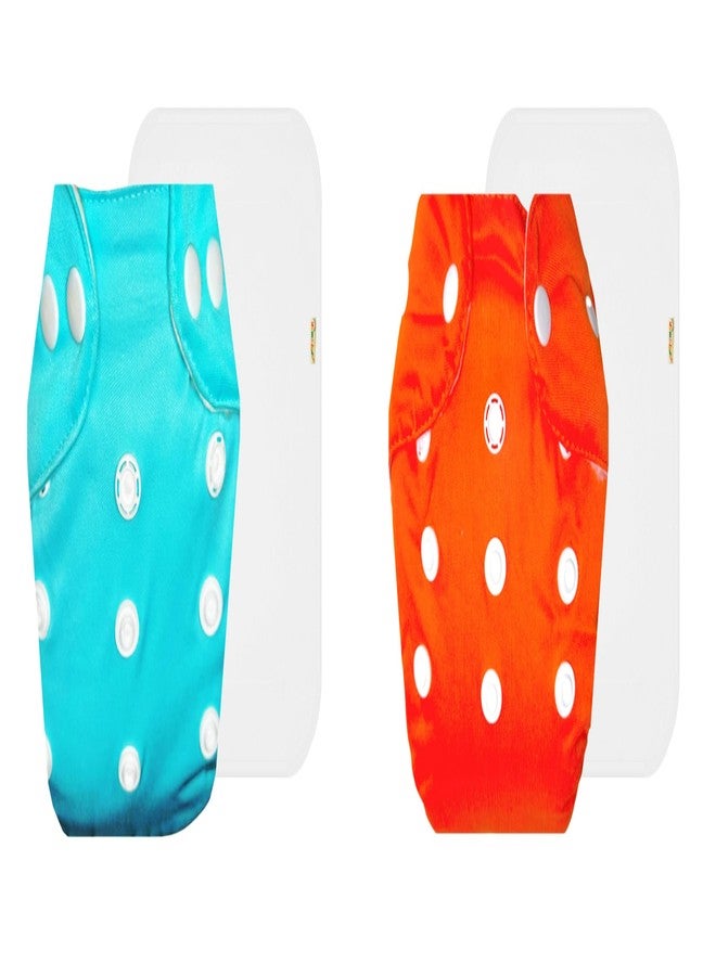 Dumbledo Lite Cloth Diaper with Cotton Insert (Pack of 2) | Hypoallergenic | Reusable & Washable | Travel Friendly | Everyday Diapering Essential | 3 Months - 2 Years | Unisex Baby - Image 1