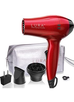 Travel Hair Dryer With Diffuser And Concentrator:Mini Blow Dryer With European Plugsmall Dual Voltage Portable Hairdryer With Travel Bagcompact Lightweight 1200W Blowdryer For Men And Kids