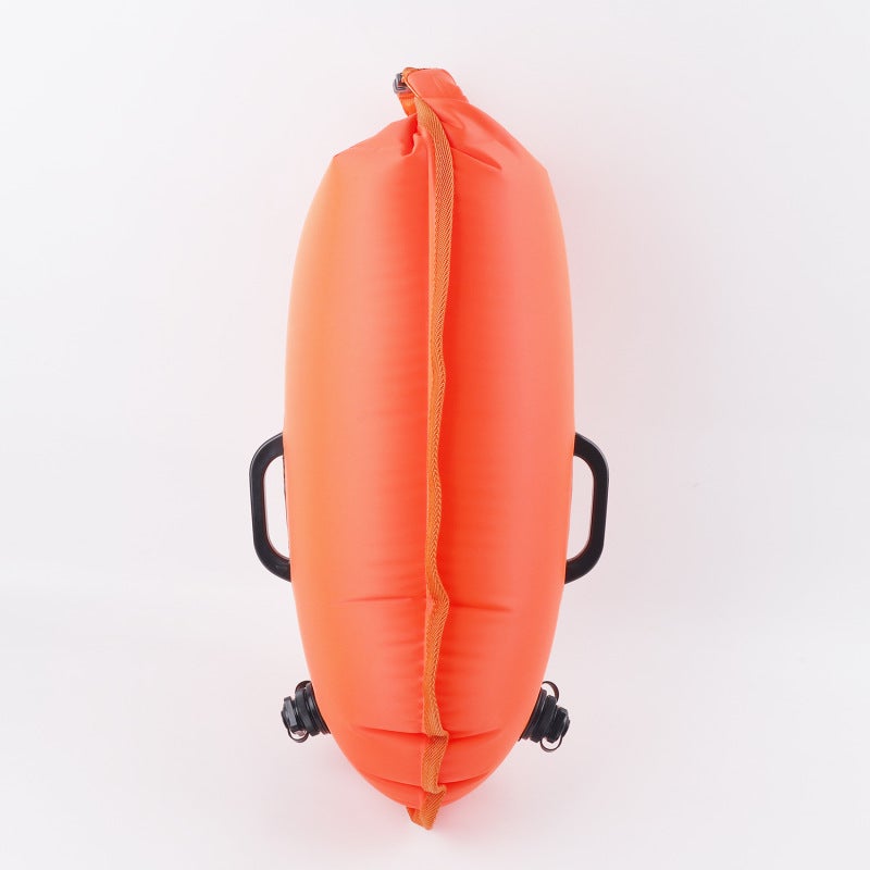 Swimming Float: Orange Thick Nylon PVC - Quick Easy Inflation, Spacious Storage Capacity Swimming Aid for Water Sports and Aquatic Activities - Image 2