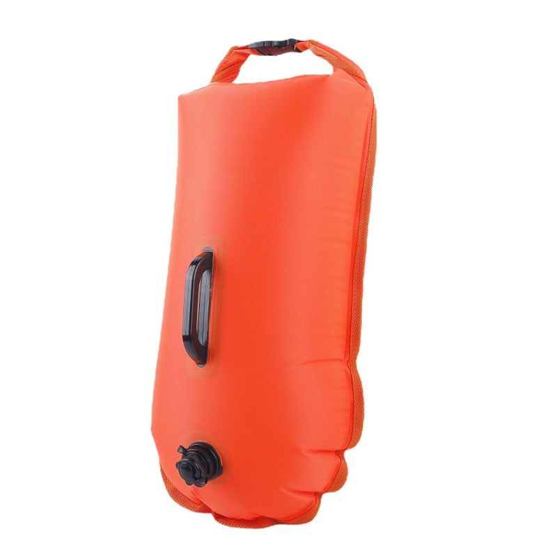Swimming Float: Orange Thick Nylon PVC - Quick Easy Inflation, Spacious Storage Capacity Swimming Aid for Water Sports and Aquatic Activities - Image 5