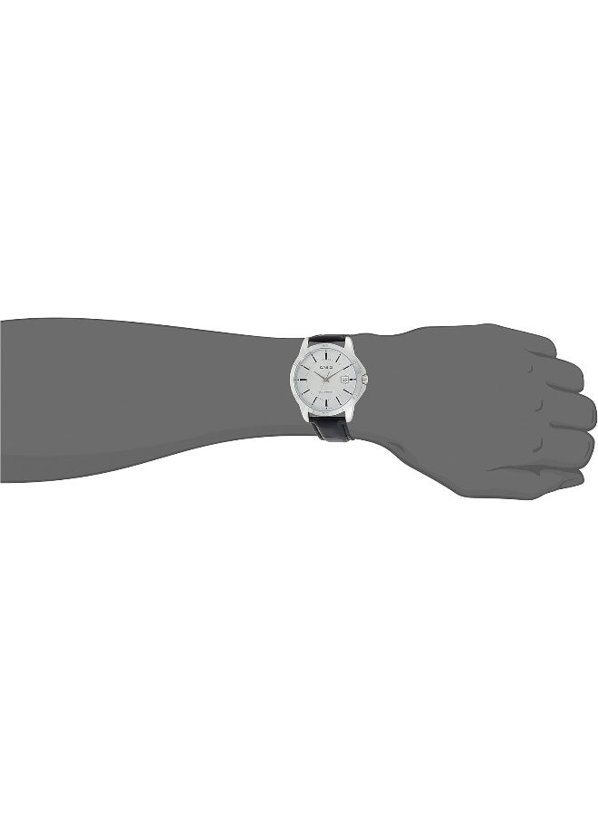 CASIO Men's Analog Display Watch With Black Leather Strap - MTP-V004L-1AUDF  - Image 4