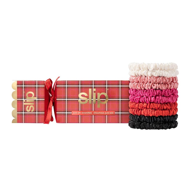 SLIP slip Skinny Scrunchies in Holiday Cracker Packaging AntiCrease AntiBreakage Slipsilk Design Protects Delicate Hair  Includes 10 Pure Silk Scrunchies Jean