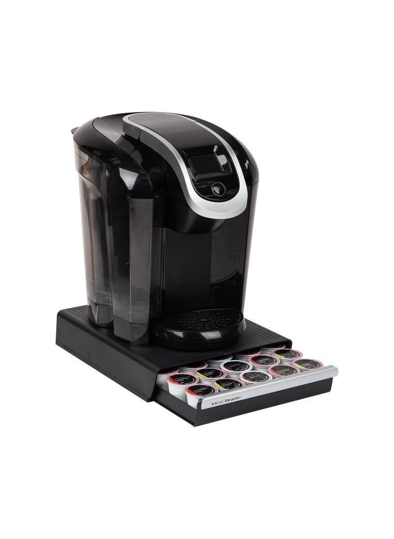 Mind Reader Mind Reader Single Serve Coffee Pod Drawer 30 Pod Capacity Countertop Organizer 105L x 1275W x 25H Black 