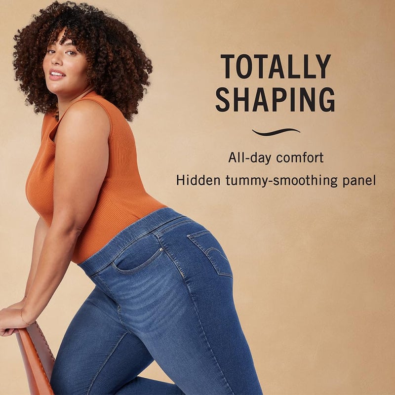 Levi Strauss Signature Gold Women's Totally Shaping Pull On Capri (Available in Plus Size), (New) Palm Gardens, 16 - Image 3
