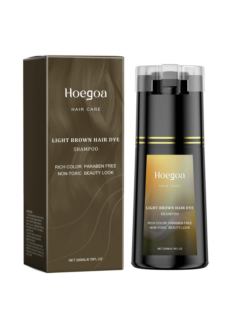 HOEGOA Trendy Bright Color Gentle Dyeing Shampoo Nourishes and Softens Hair (Light Brown) - pzsku/ZEF40D04CD3016A15B125Z/45/_/1740125631/a887e2a5-bb74-477b-9581-17f2341d405e