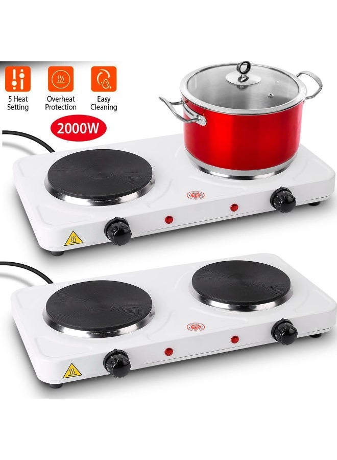 موقد كهربائي مزدوج الشعلات من جينيريك BSD-2020A — 2000 واط، جهد كهربائي مزدوج، سطح غير لاصق، حماية من الحرارة الزائدة - Image 4